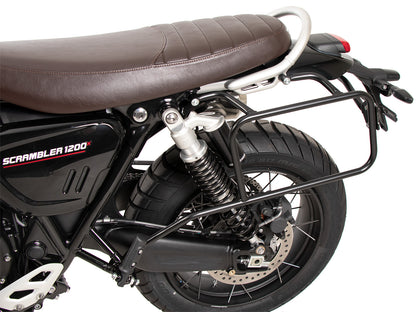Hepco & Becker Sidecarrier one-sided left permanent mounted black for Triumph Scrambler 1200 X (2024-)