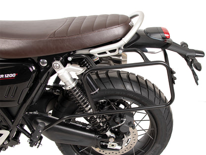 Hepco & Becker Sidecarrier one-sided left permanent mounted black for Triumph Scrambler 1200 X (2024-)