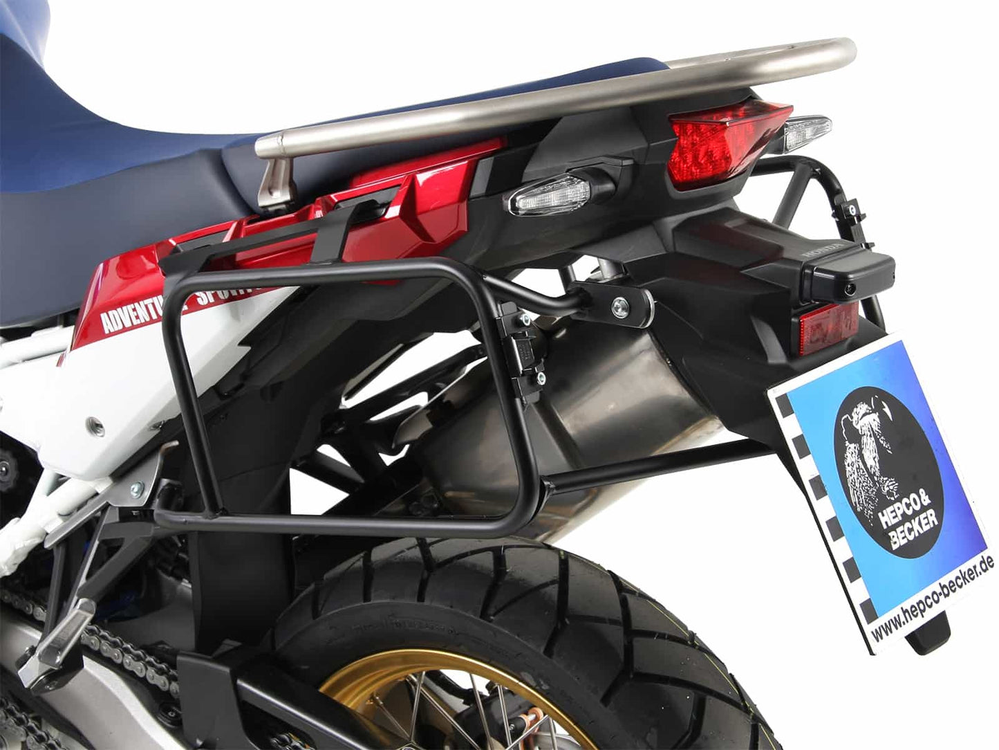 Hepco & Becker Sidecarrier permanent mounted black for Honda CRF1000L Africa Twin Adventure Sports (2018-2019)