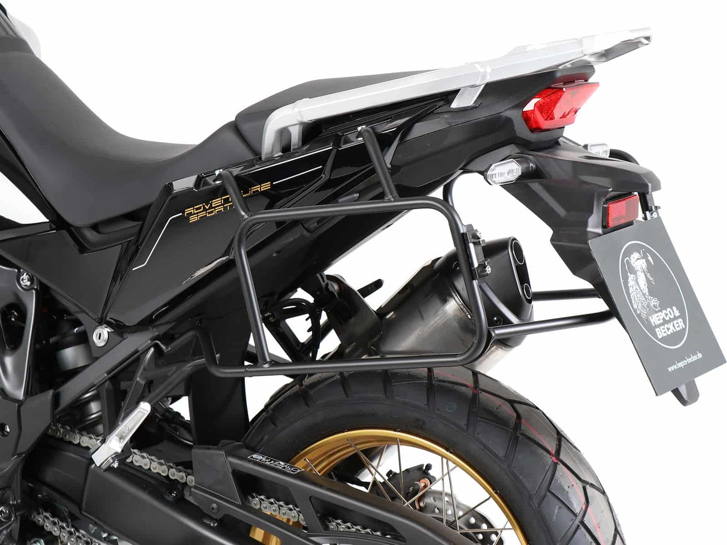 Hepco & Becker Sidecarrier permanent mounted black for Honda CRF 1100L Africa Twin (2019-2023) / Adventure Sports (2020-2023)