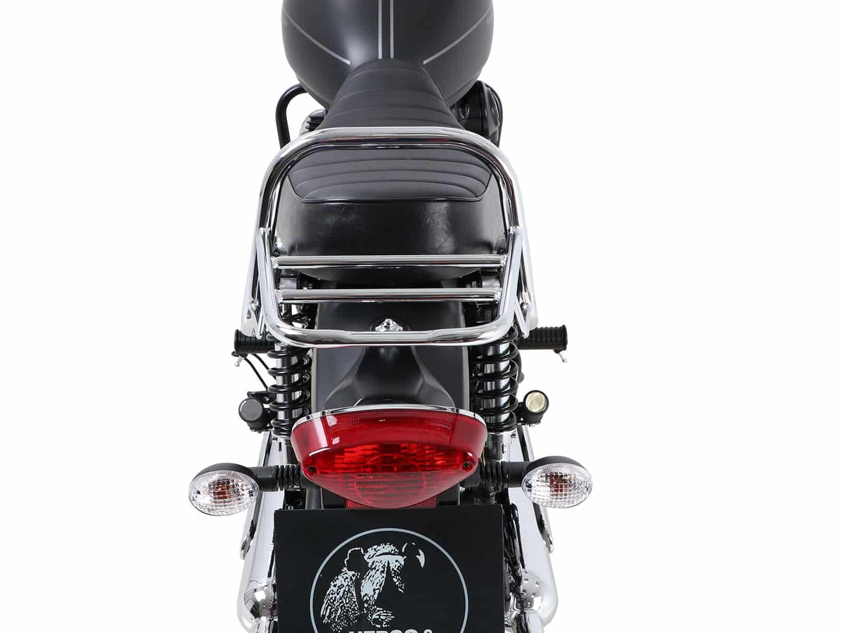 Hepco & Becker Topcase carrier tube-type chrome for Kawasaki W 800 Street / Cafe / Standard (2019-2025)