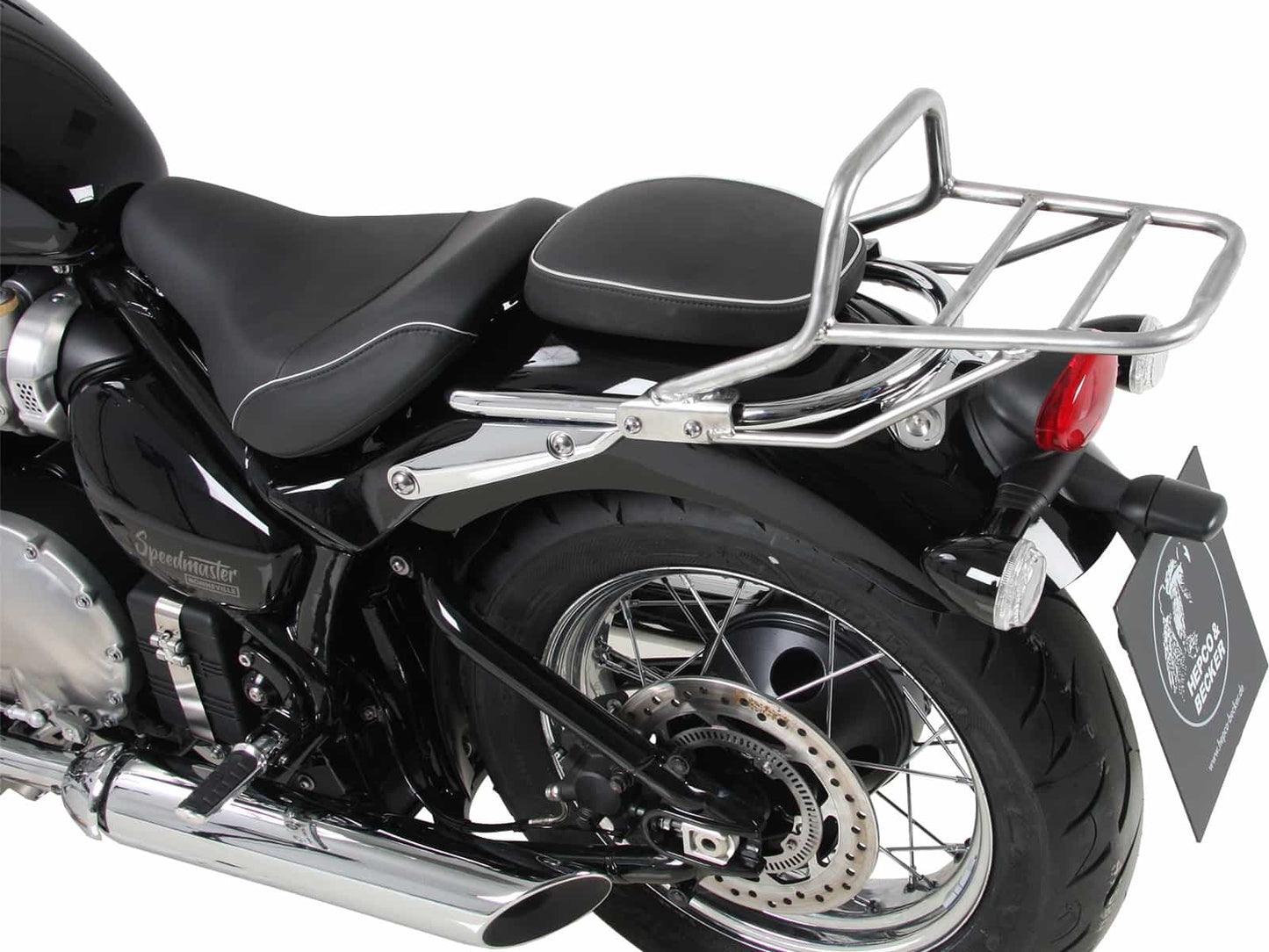 Hepco & Becker Topcase carrier tube-type chrome for Triumph Bonneville Speedmaster (2018-)