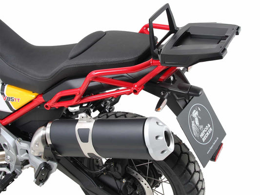 Hepco & Becker Alurack topcasecarrier black for Moto Guzzi V85 TT (2019-2023)