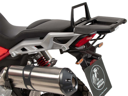 Hepco & Becker Alurack topcasecarrier black for Moto Guzzi V 85 TT / Strada / Travel (2024-)