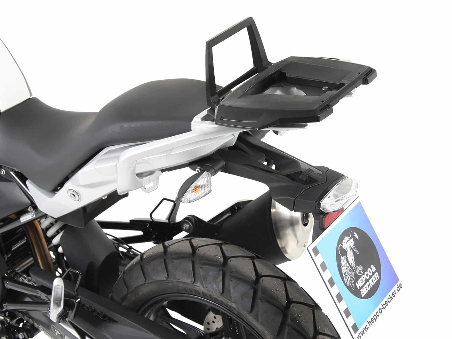 Hepco & Becker Alurack top case carrier black for BMW G310GS (2017-2025)