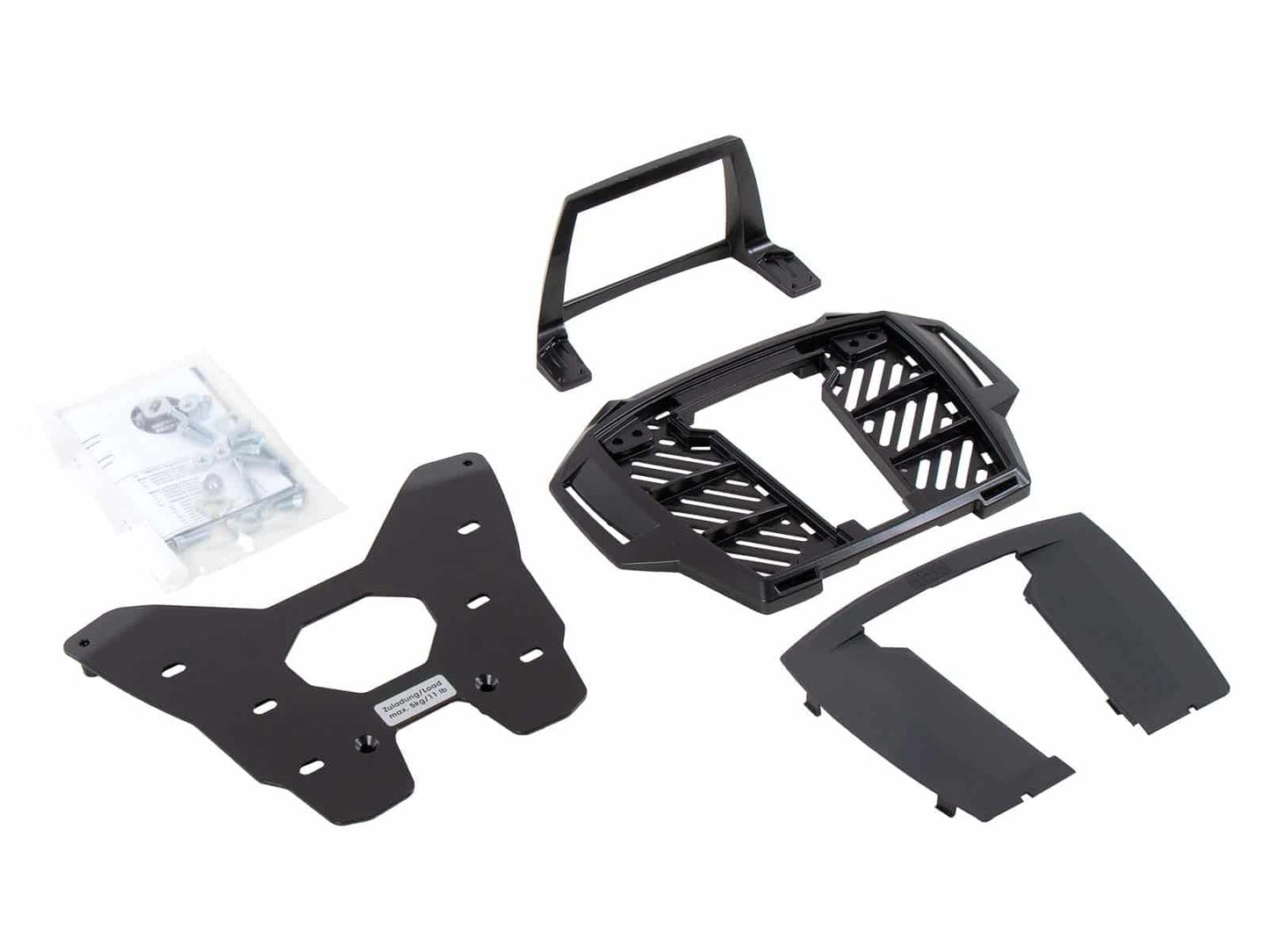 Hepco & Becker Alurack top case carrier black for BMW R1250GS (2018-2023)