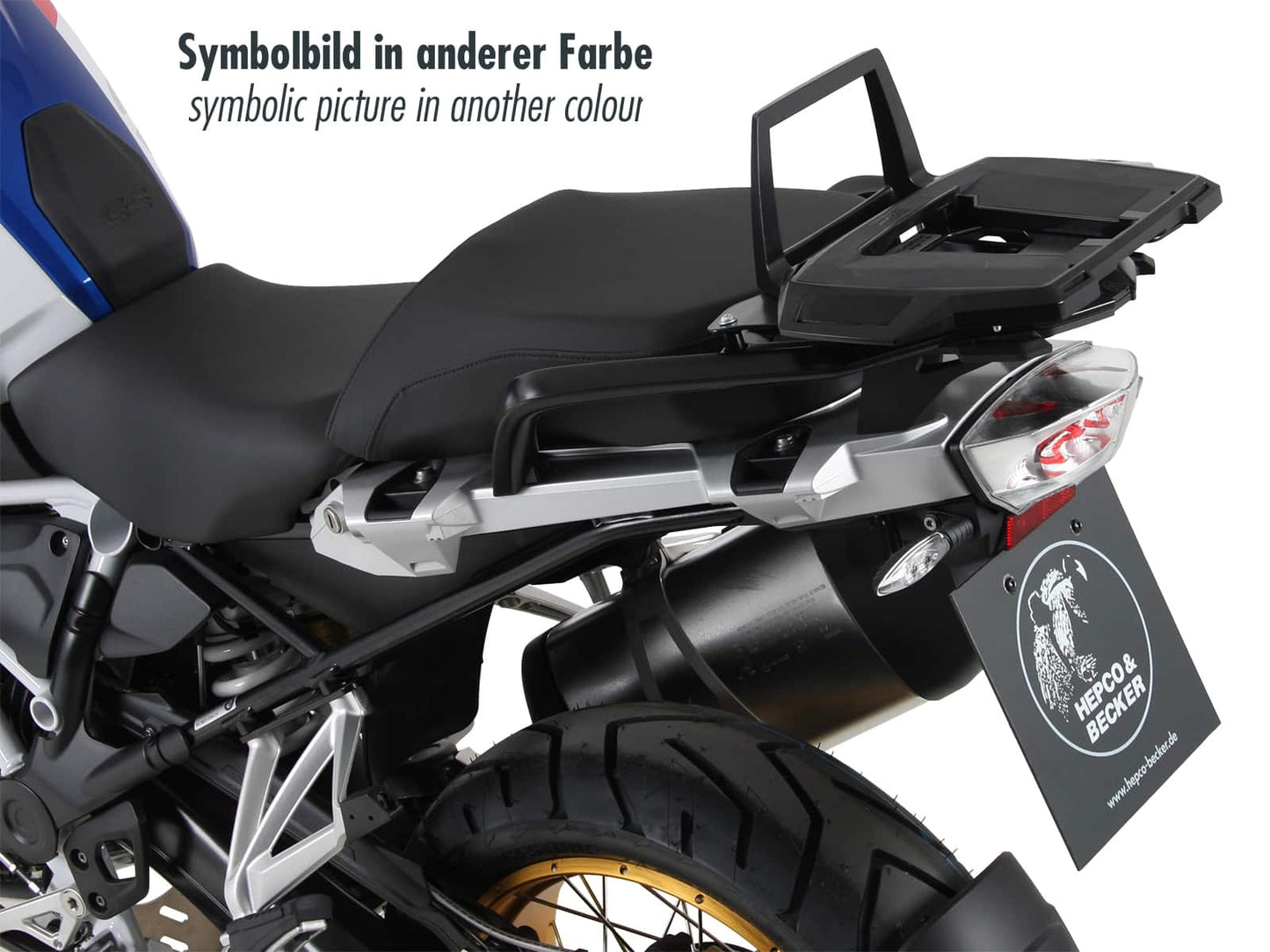 Hepco & Becker Alurack topcasecarrier silver for BMW R 1200 GS LC (2013-2018)
