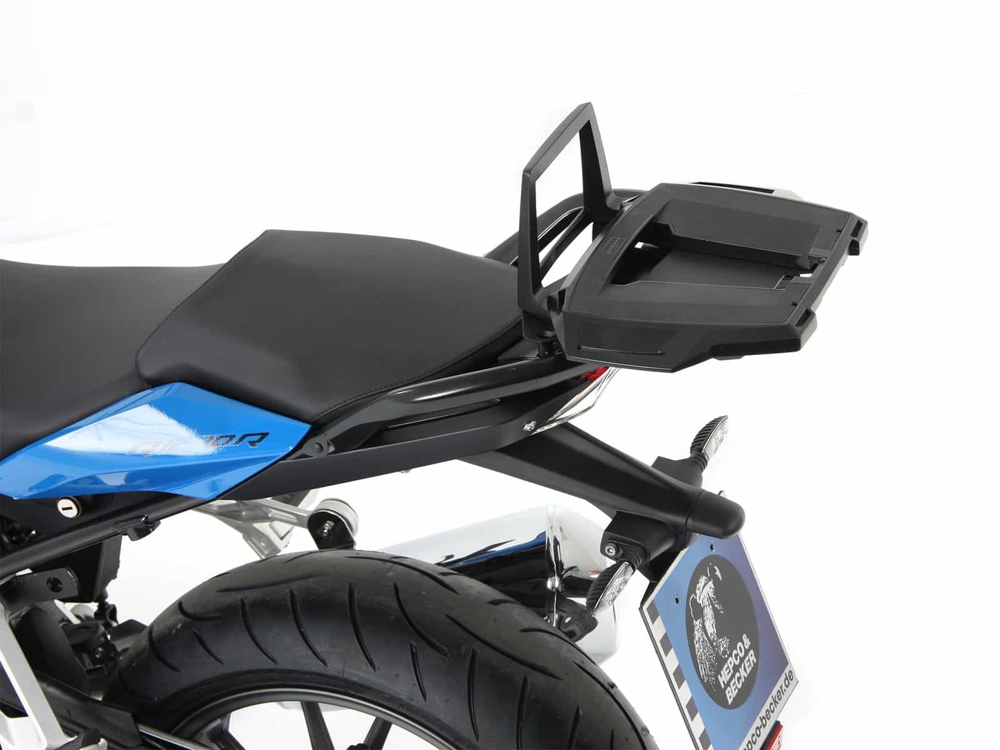 Hepco & Becker Alurack top case carrier black for combination with original rear rack for BMW R 1250 RS (2019-2025)