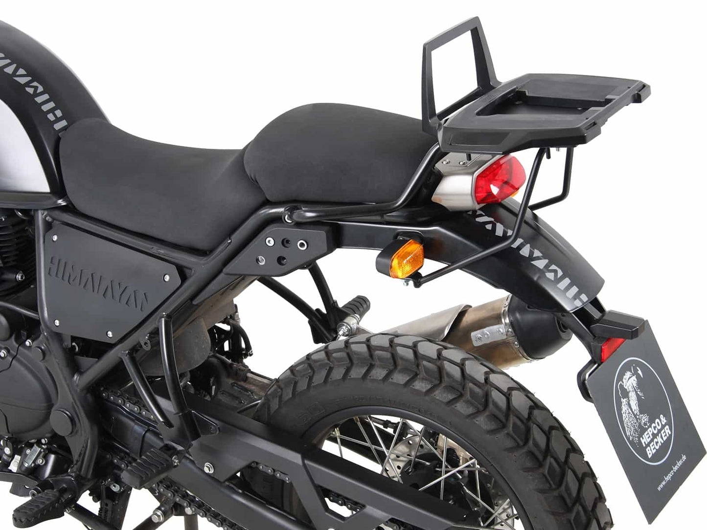 Hepco & Becker Alurack top case carrier black for combination with original rear rack for Royal Enfield Himalayan (2018-2020)