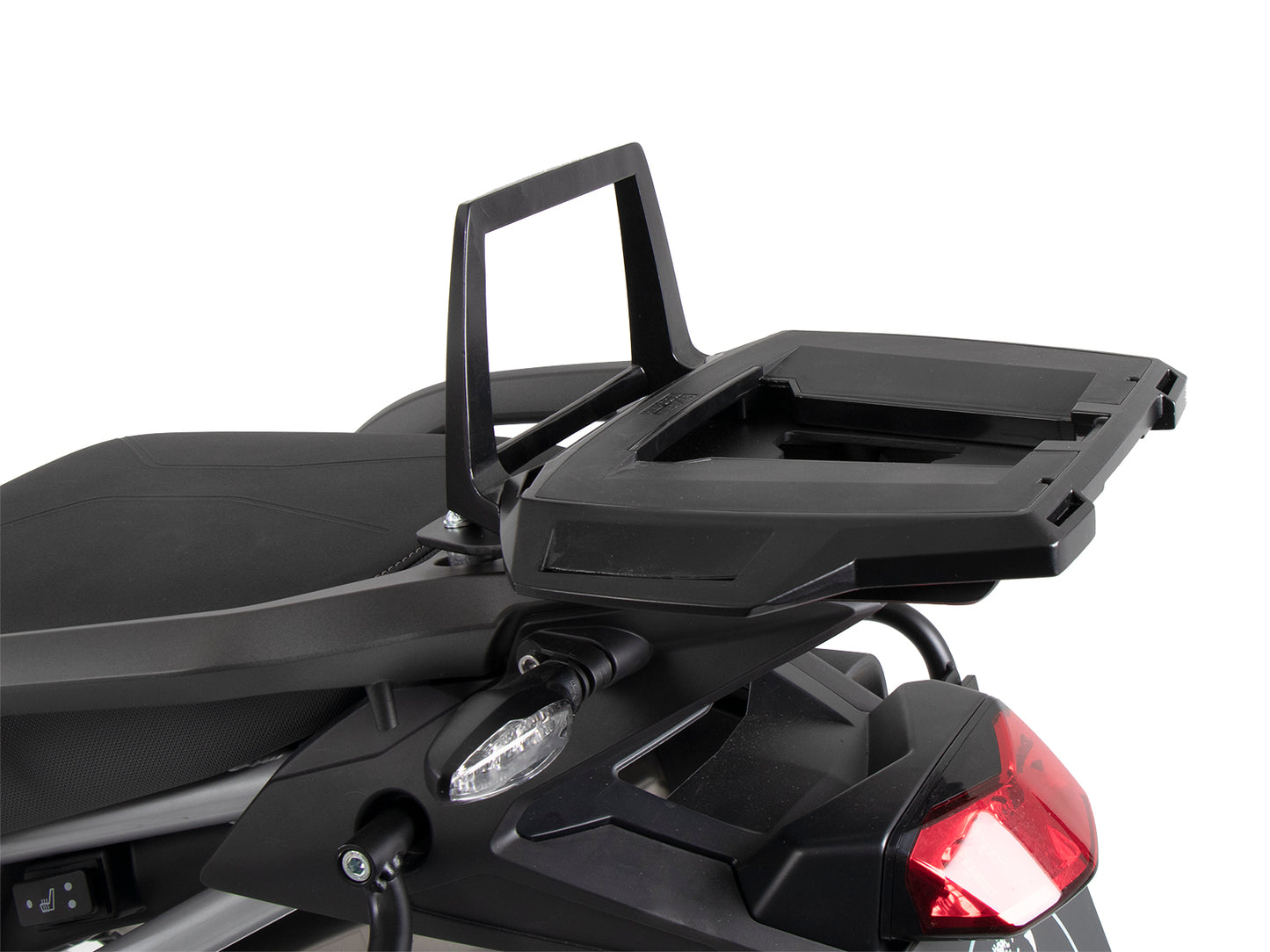 Hepco & Becker Alurack top case carrier black for combination with original rear rack for Triumph Tiger 900 GT / Pro (2024-)