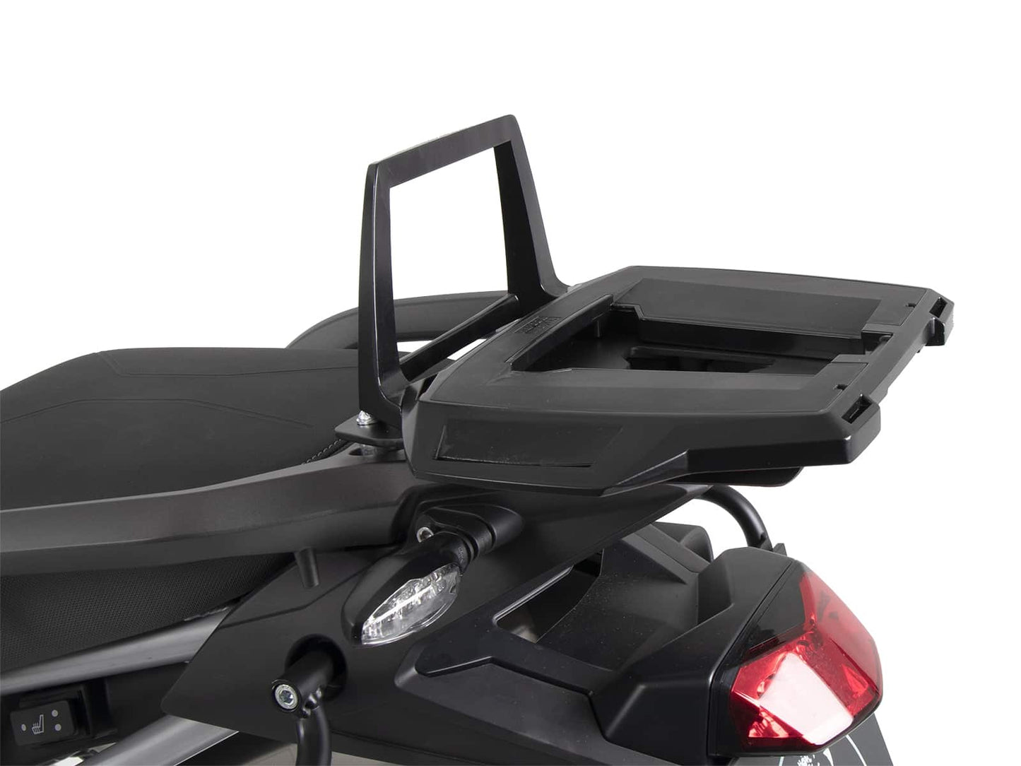 Hepco & Becker Alurack top case carrier black for combination with original rear rack for Triumph Tiger 900 / Rally / GT / PRO (2020-2023)
