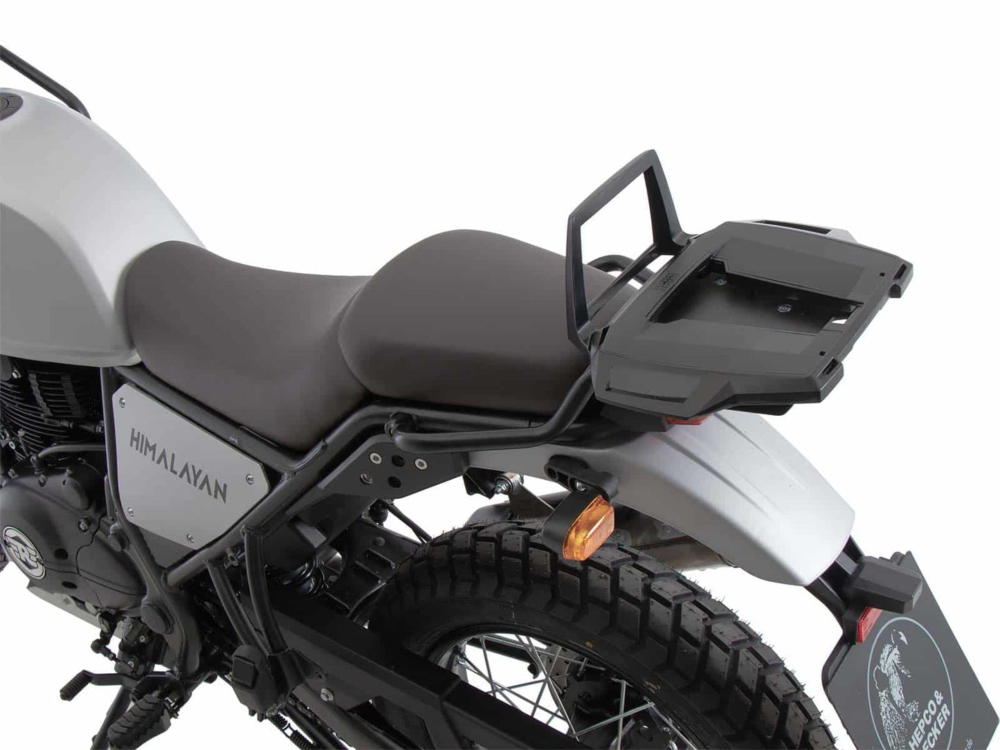Hepco & Becker Alurack top case carrier black for combination with original rear rack for Royal Enfield Himalayan (2021-2024)