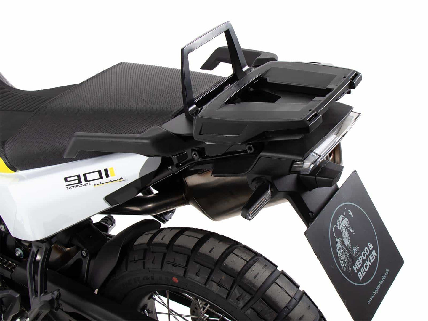 Hepco & Becker Alurack top case carrier black for combination with original rear rack for Husqvarna Norden 901 / Expedition (2022-)