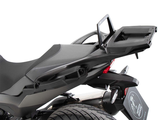Hepco & Becker Alurack top case carrier black for combination with original rear rack for Honda NT 1100 (2022-2024)