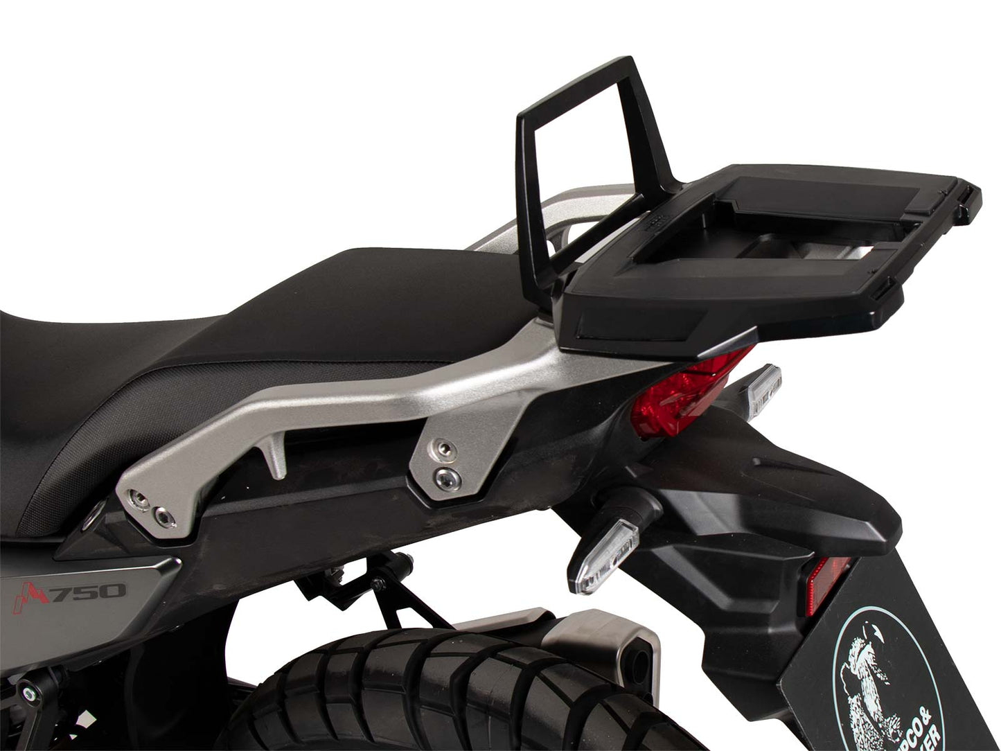 Hepco & Becker Alurack top case carrier black for combination with original rear rack for Honda XL 750 Transalp (2025-)