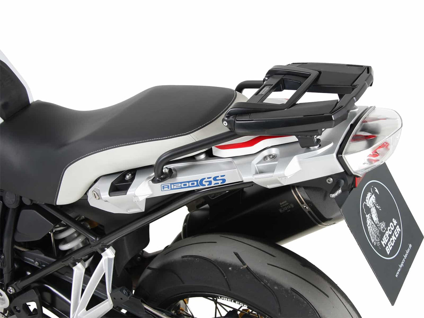 Hepco & Becker Easyrack topcasecarrier black for BMW R1250GS with short HP seat (2019-2023) / R1200GS LC HP