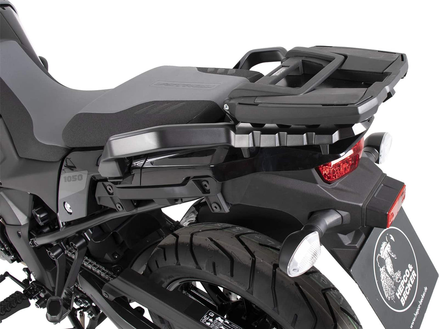 Hepco & Becker Easyrack topcasecarrier black for combination with original rear rack for Suzuki V-Strom 1050 / XT (2020-2022)