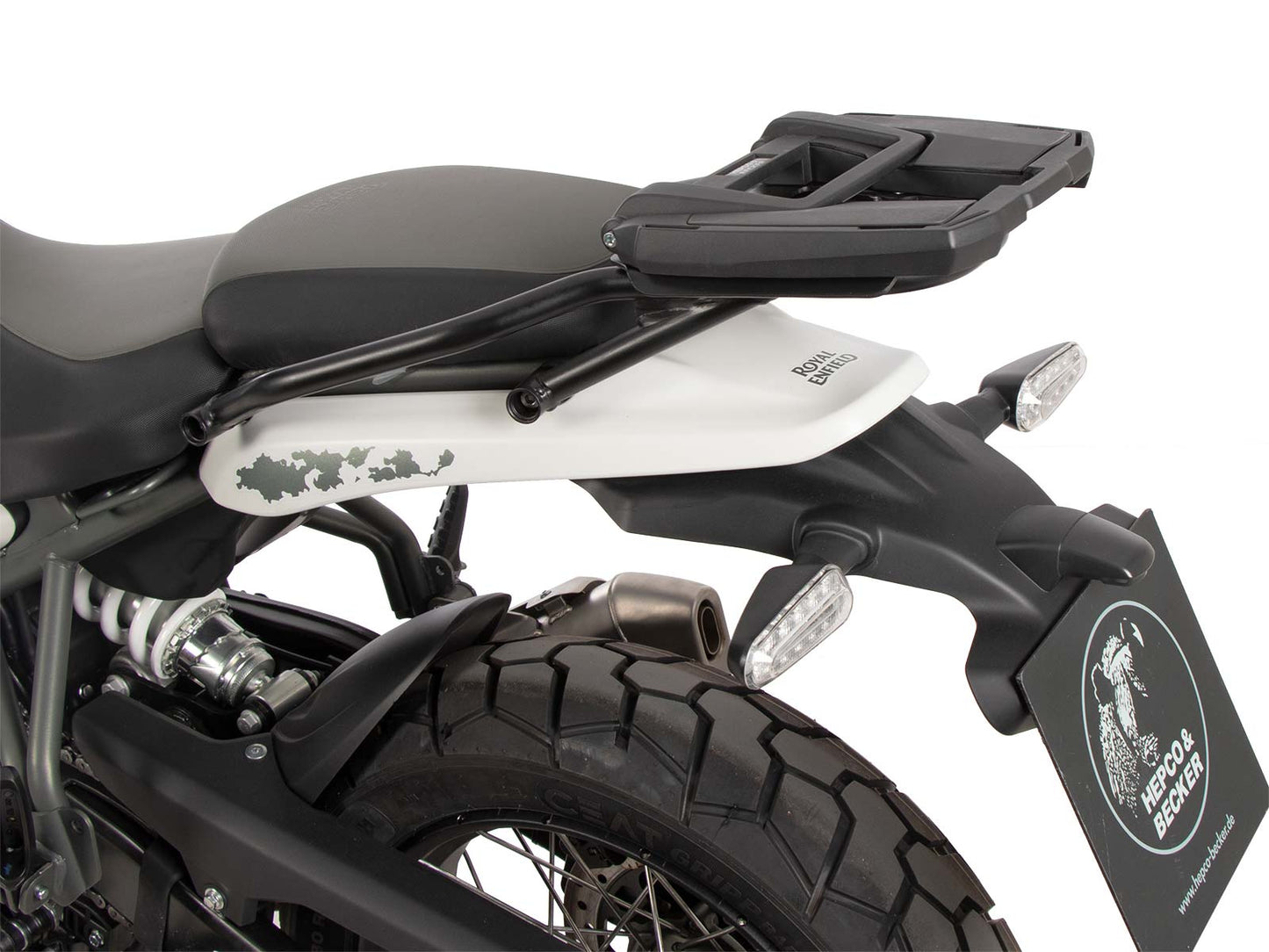 Hepco & Becker Easyrack topcasecarrier black for combination with original rear rack for Royal Enfiel Himalayan 450 (2024-)