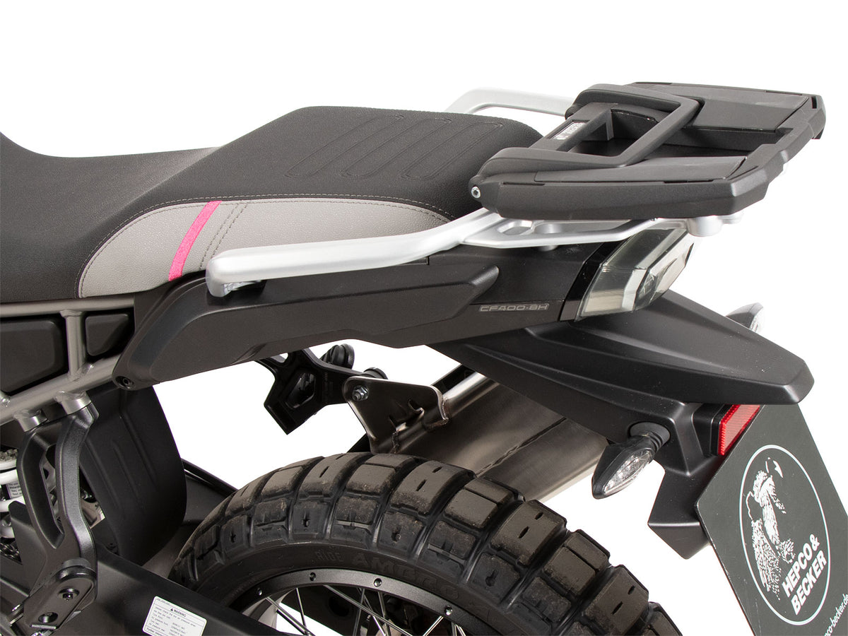 Hepco & Becker Easyrack topcasecarrier black for combination with original rear rack for CF Moto 450 MT (2024-)