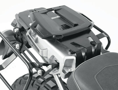 Hepco & Becker Alurack topcasecarrier black instead of pillion seat for Yamaha XT 1200 Z Super Ténéré (2013-2020)