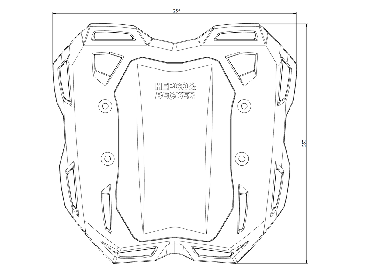 Hepco & Becker Smartrack soft luggage rear rack for Honda CB 1000 Hornet / SP (2025-)