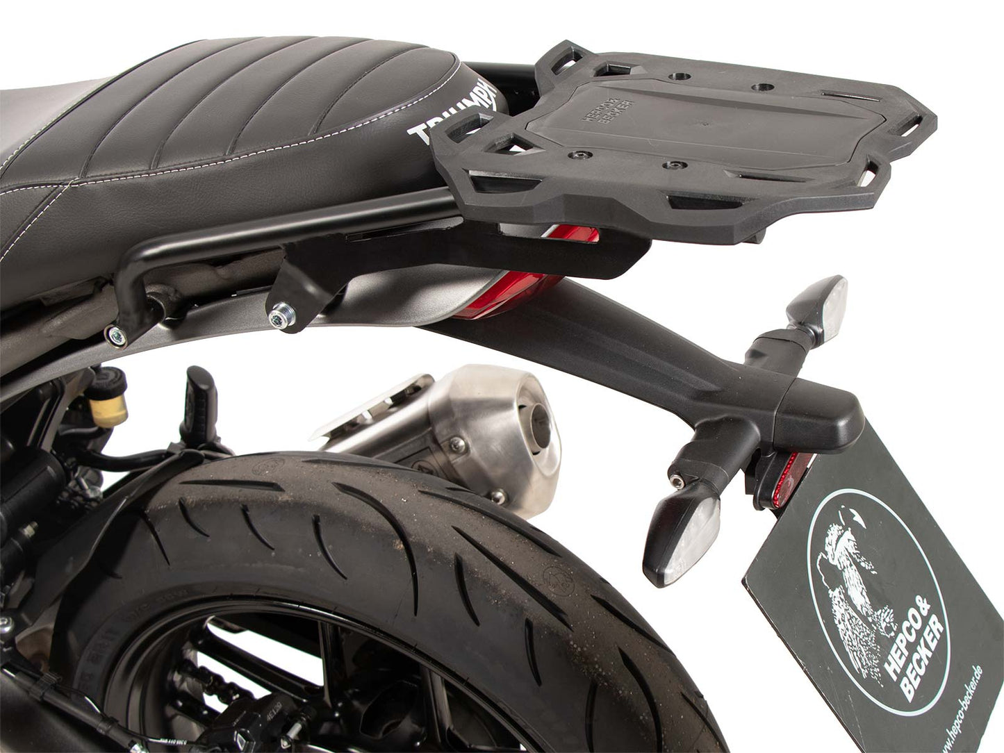 Hepco & Becker Smartrack soft luggage rear rack for Triumph Scrambler 400 X (2024-)
