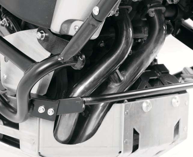 Hepco & Becker Adapter for combination between original Yamaha engine guard with H&B protection plate