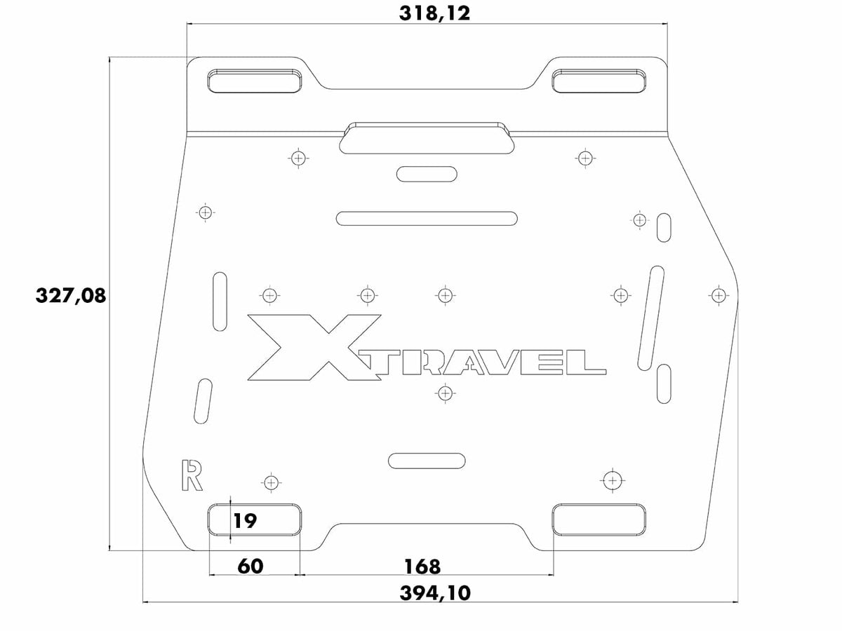 Hepco & Becker Xtravel Basic spare holding plate right side