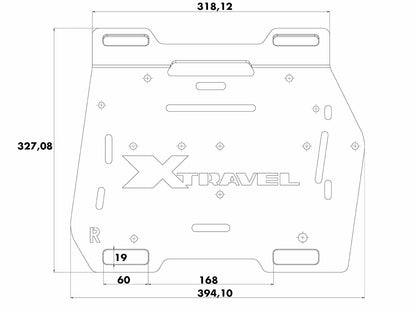 Hepco & Becker Xtravel Basic spare holding plate right side