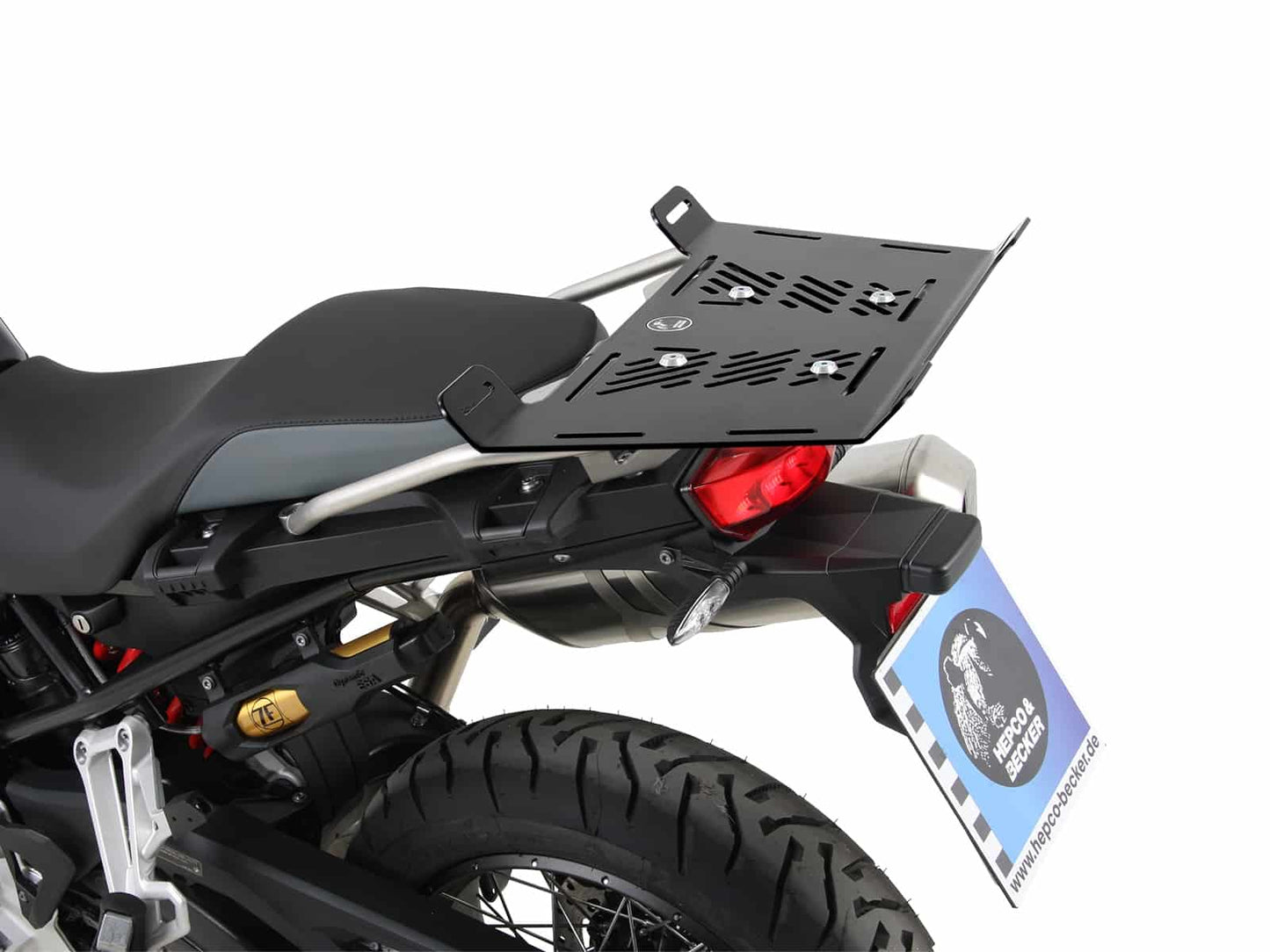 Hepco & Becker Modelspecific rear enlargement only for original stainless steel rear rack for BMW F 800 GS (2024-)
