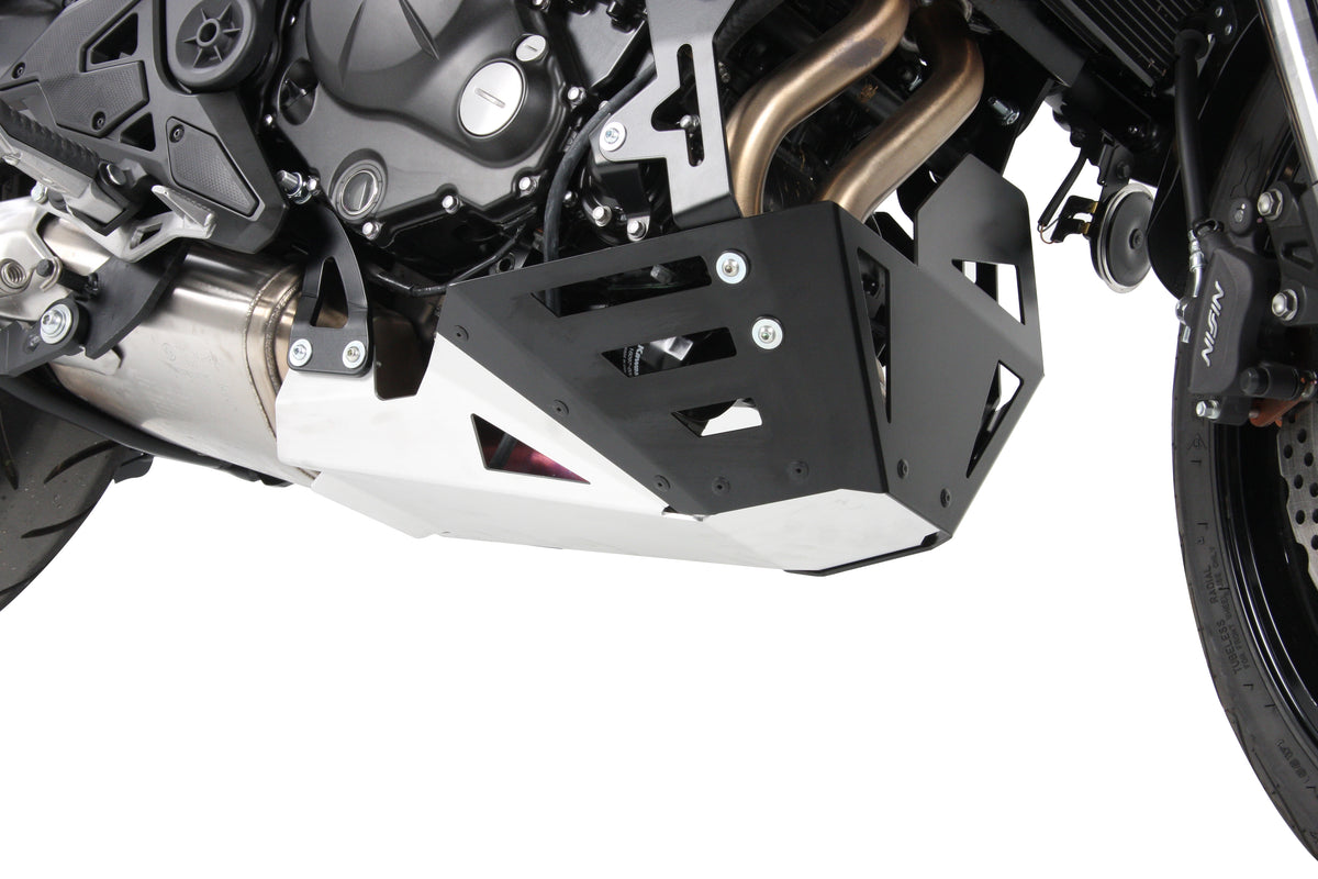 Hepco & Becker Engine protection plate aluminium/black for Kawasaki Versys 650 (2015-2021)