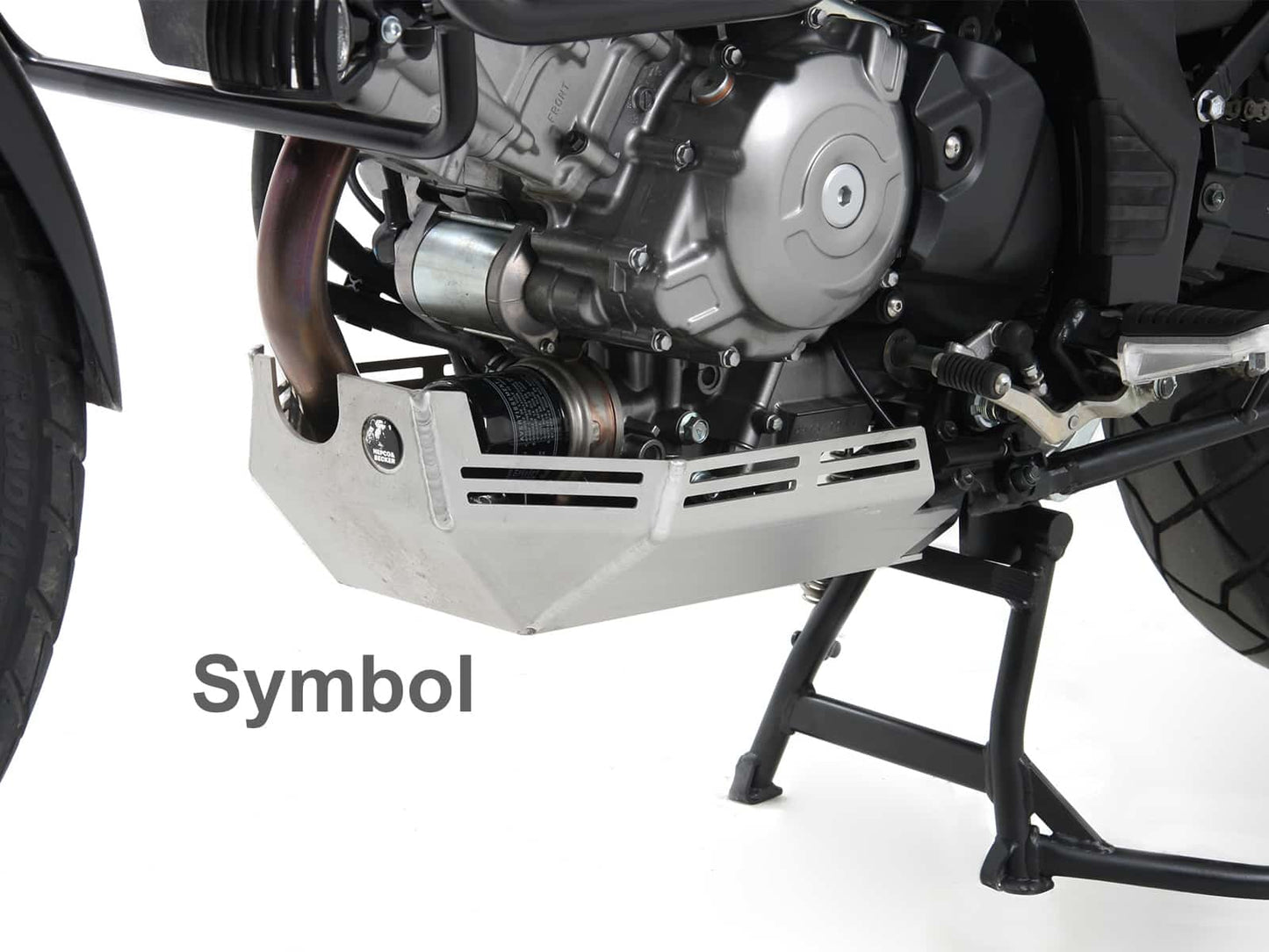 Hepco & Becker Engine protection plate black for Suzuki V-Strom 650 L2/XT ABS (2012-2016)
