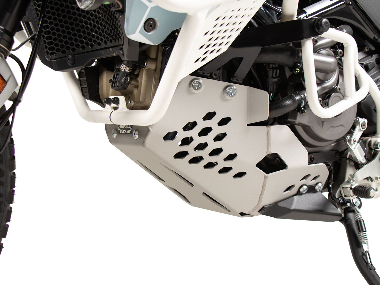 Hepco & Becker Engine protection plate aluminium for Ducati DesertX Rally (2024-)
