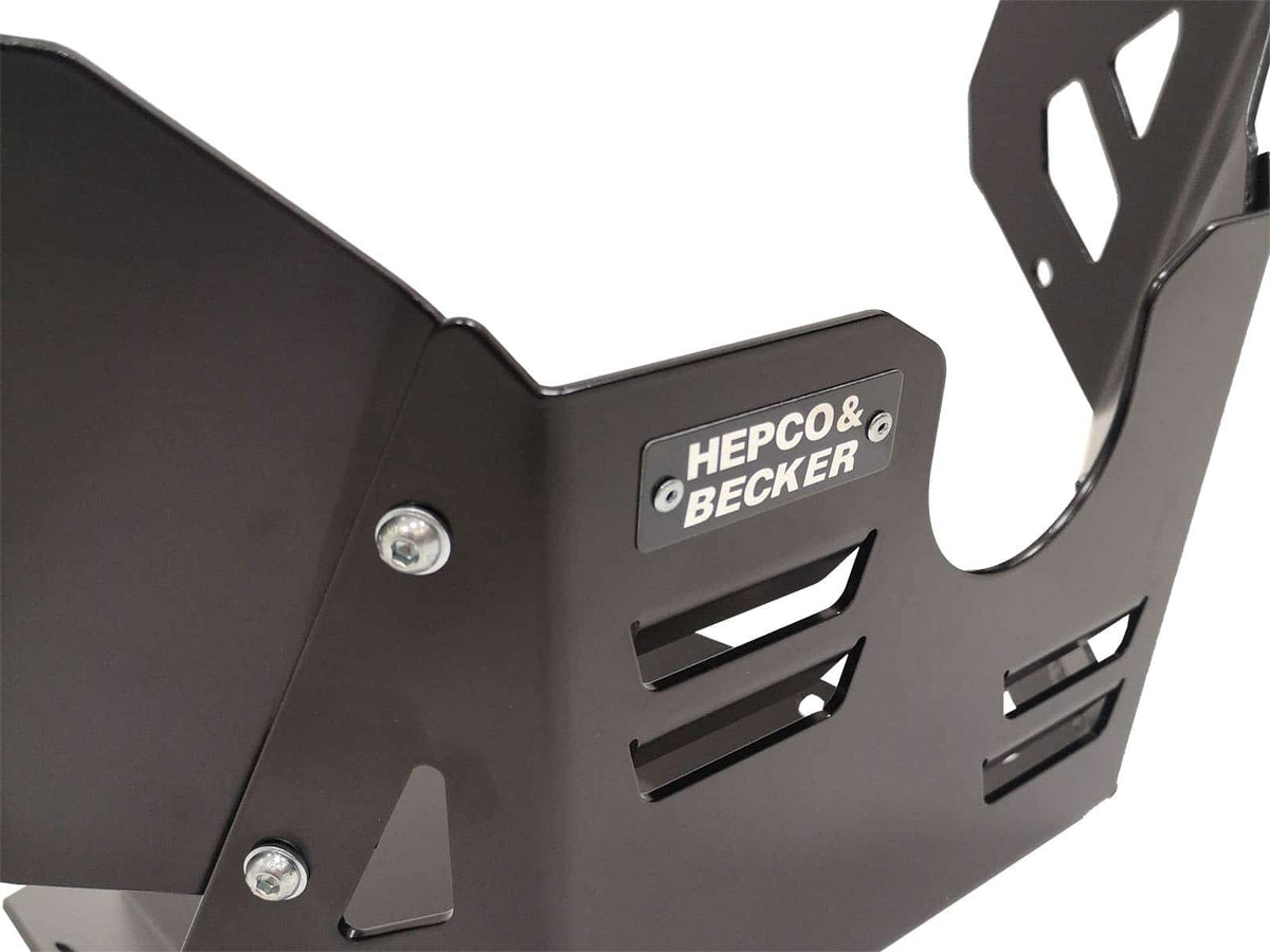 Hepco & Becker Engine protection plate black for combination with original engine guard for Suzuki V-Strom 1050 XT (2020-2022)