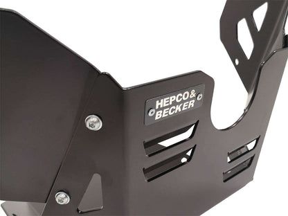 Hepco & Becker Engine protection plate black for combination with original engine guard for Suzuki V-Strom 1050 XT (2020-2022)