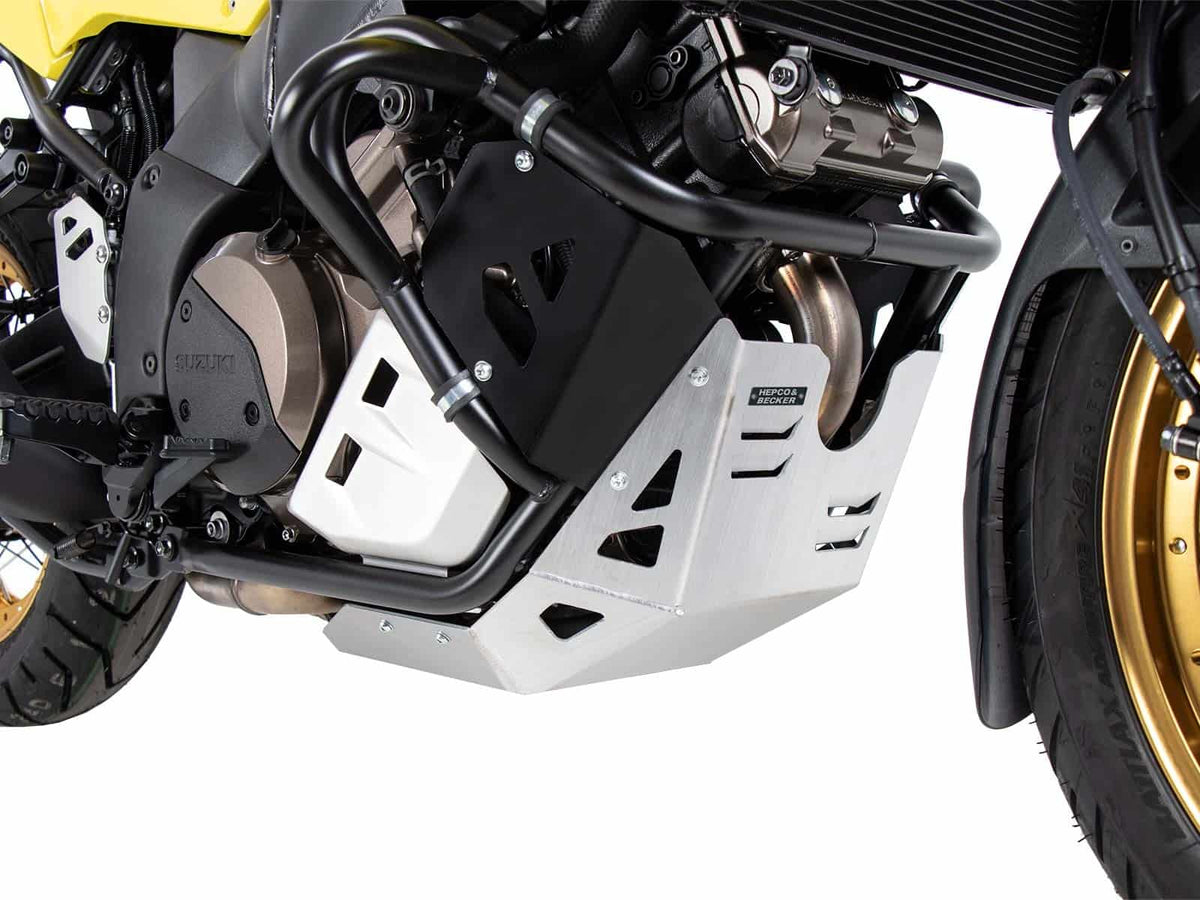 Hepco & Becker Engine protection plate aluminium for original engine guard for Suzuki V-Strom 1050 XT (2020-2022)