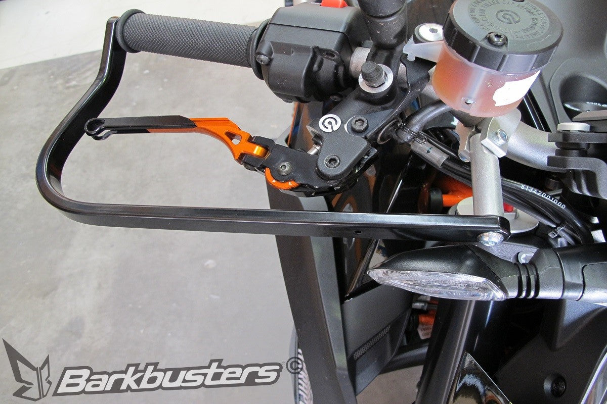 Barkbusters Hardware Kit - Two Point Mount: 
KTM 1290 SUPER DUKE R ('14 on) - Backbone Powder Coated BLACK