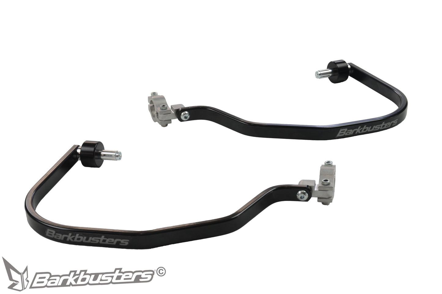 Barkbusters OEM Handguard Protector - Two Point Mount - NO GUARD OPTION: 
DUCATI Multistrada 950 ('19 on), 950S ('19 on), 1200 ('15 on), 1200 Enduro ('16 on), 1260 ('18 on) &
1260 Enduro ('20 on)  - Powder Coated BLACK