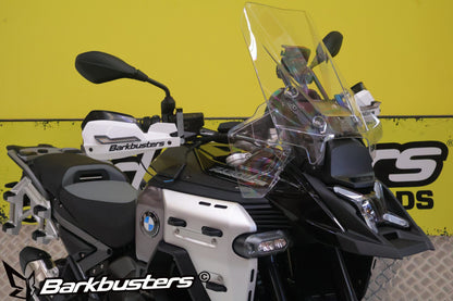 Barkbusters Hardware kit - Two Point Mount:
BMW R 1300 GS Models with Amber Light in OEM Handguard (2024-) Powder Coated BLACK (Including LED Sequential Indicators)