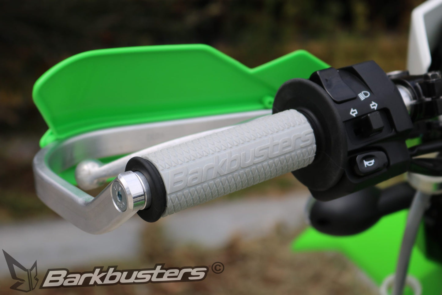 Barkbusters Hand Grip Diamond Grey and Yellow