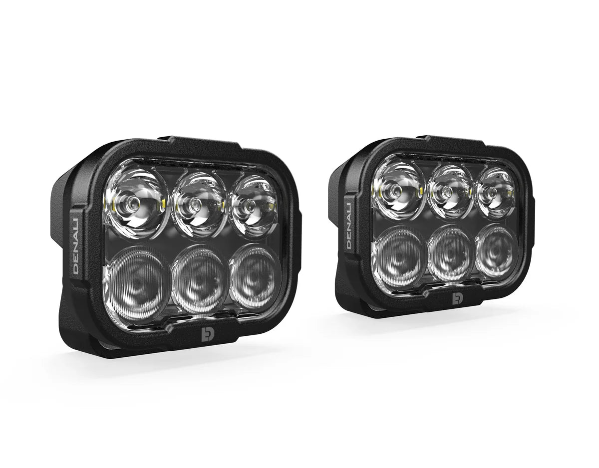 DENALI DL-6 Driving Light W/ Datadim Technology – White – Pair