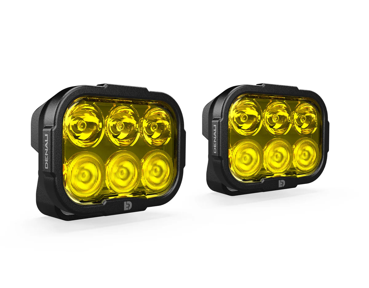 DENALI DL-6 Driving Light W/ Datadim Technology – Selective Yellow – Pair