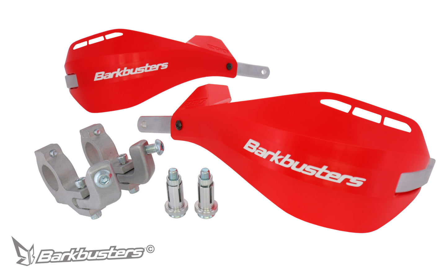 Barkbusters EGO Handguard - with Multi Fit Clamps - RED