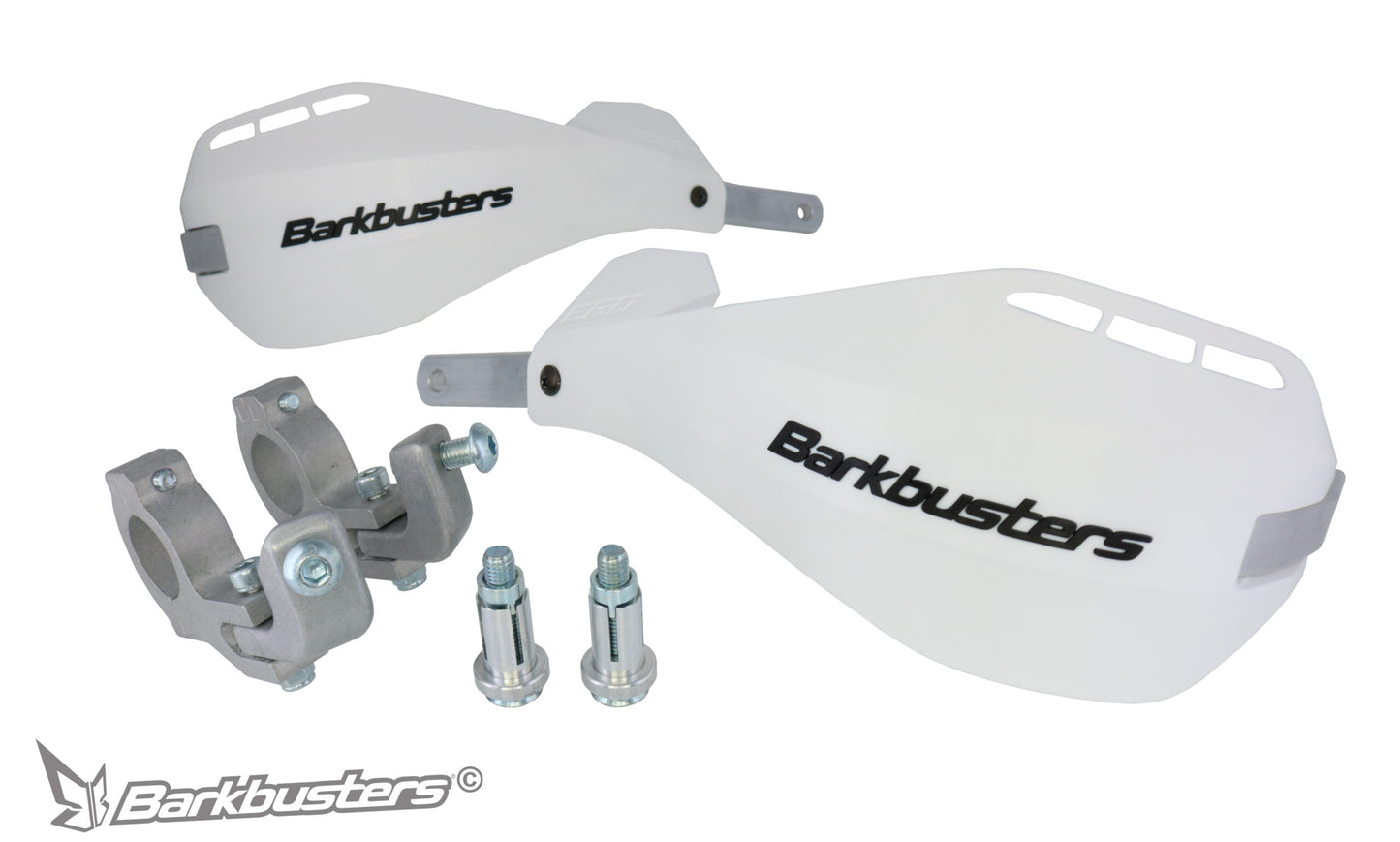 Barkbusters EGO Handguard - with Multi Fit Clamps - WHITE