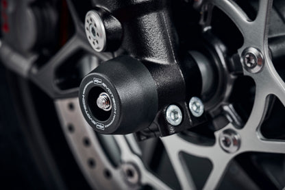 Evotech Front Spindle Bobbins - Triumph Street Triple R (2020-2022)