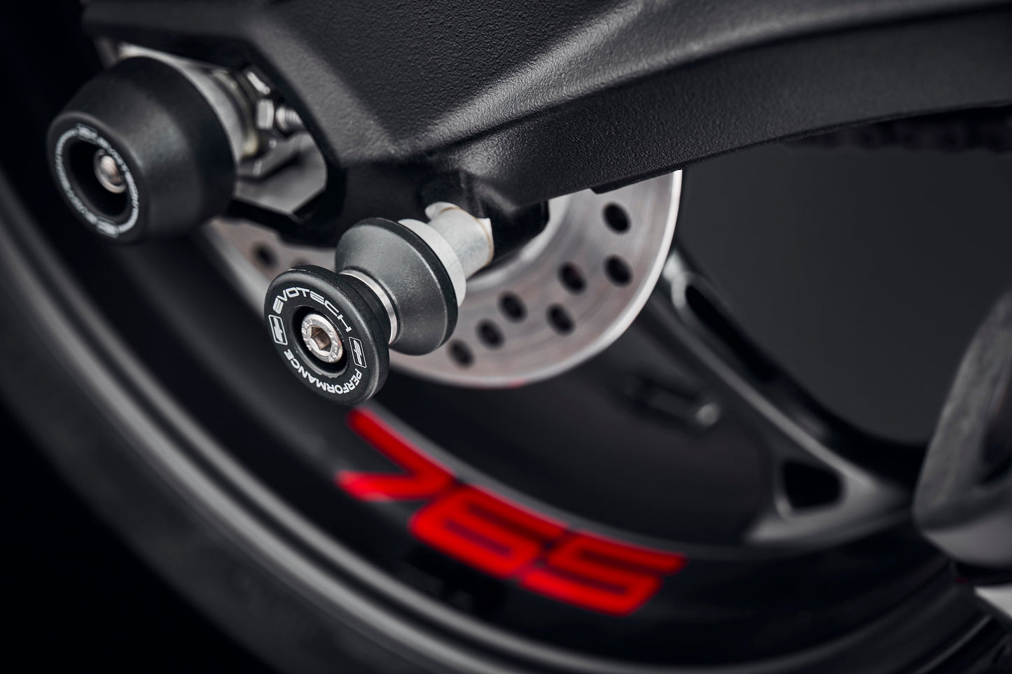Evotech Paddock Stand Bobbins - Triumph Street Triple RX (2015-2016)