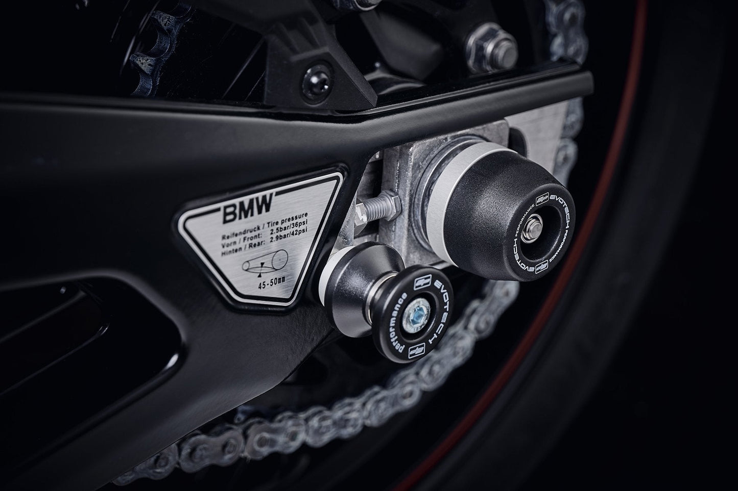 Evotech Rear Spindle Bobbins - BMW S 1000 RR HP4 (2013-2016)