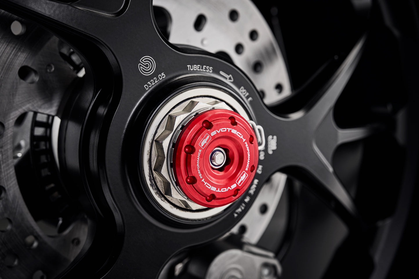 Evotech Rear Spindle Bobbins - Ducati Streetfighter V4 S (2020 - 2024)