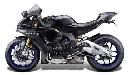 Evotech Carbon Fibre Toe Guard / GP Style Paddock Stand Plates - Yamaha YZF-R1M (2020+)