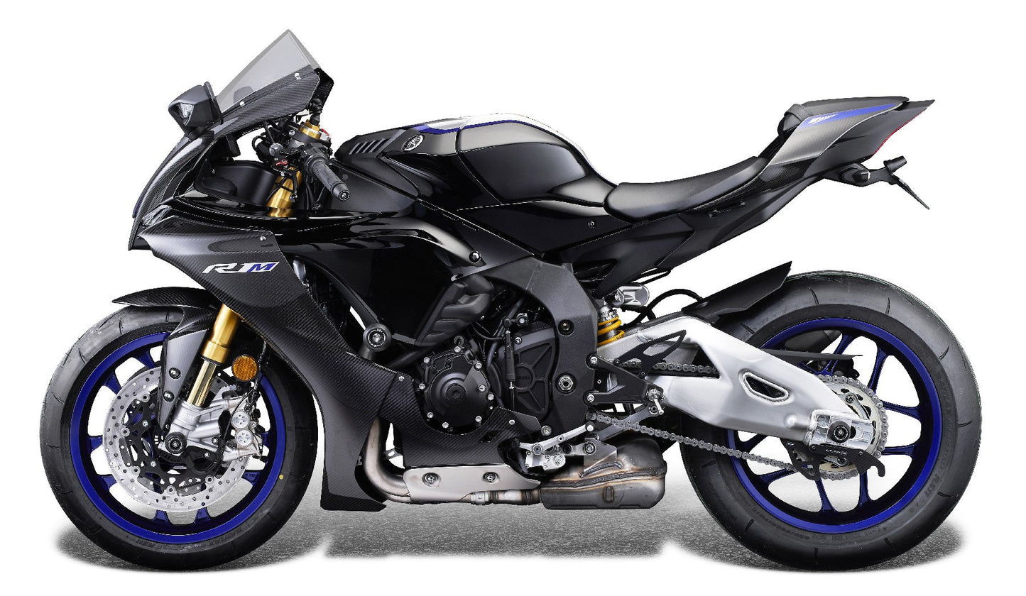 Evotech Carbon Fibre Toe Guard / GP Style Paddock Stand Plates - Yamaha YZF-R1 (2015 - 2019)